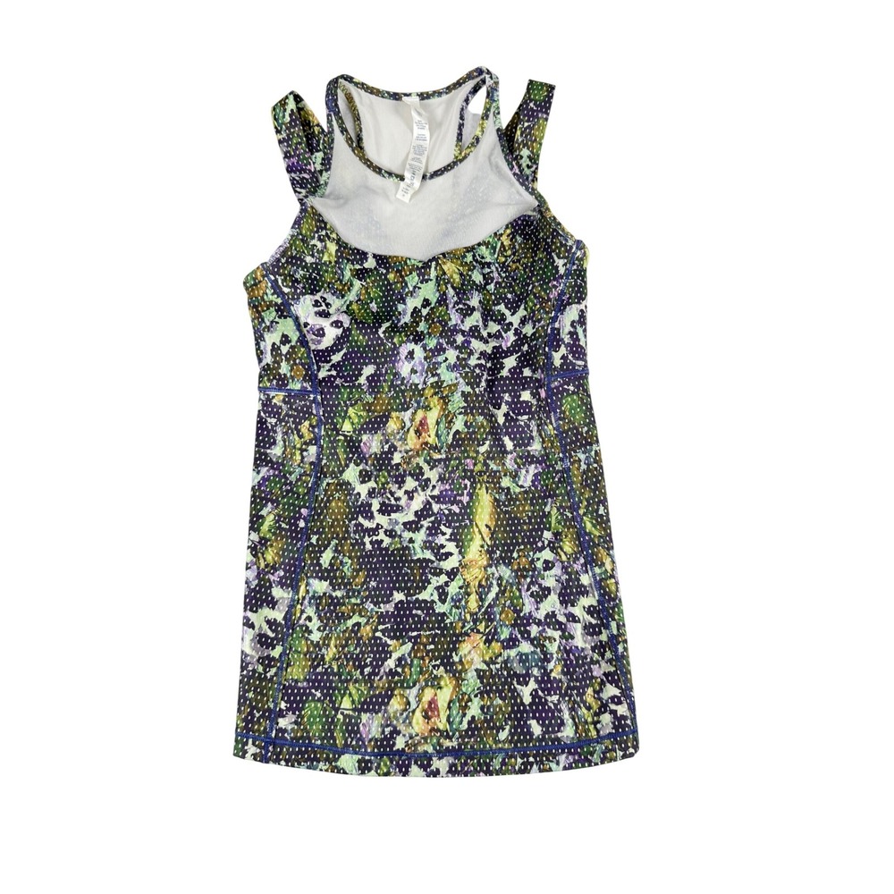 Lululemon Athletica Running in the City Tank Purple Amala Floral 2 Sports‎ Gym